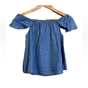 Madewell short sleeve off the shoulder top‎